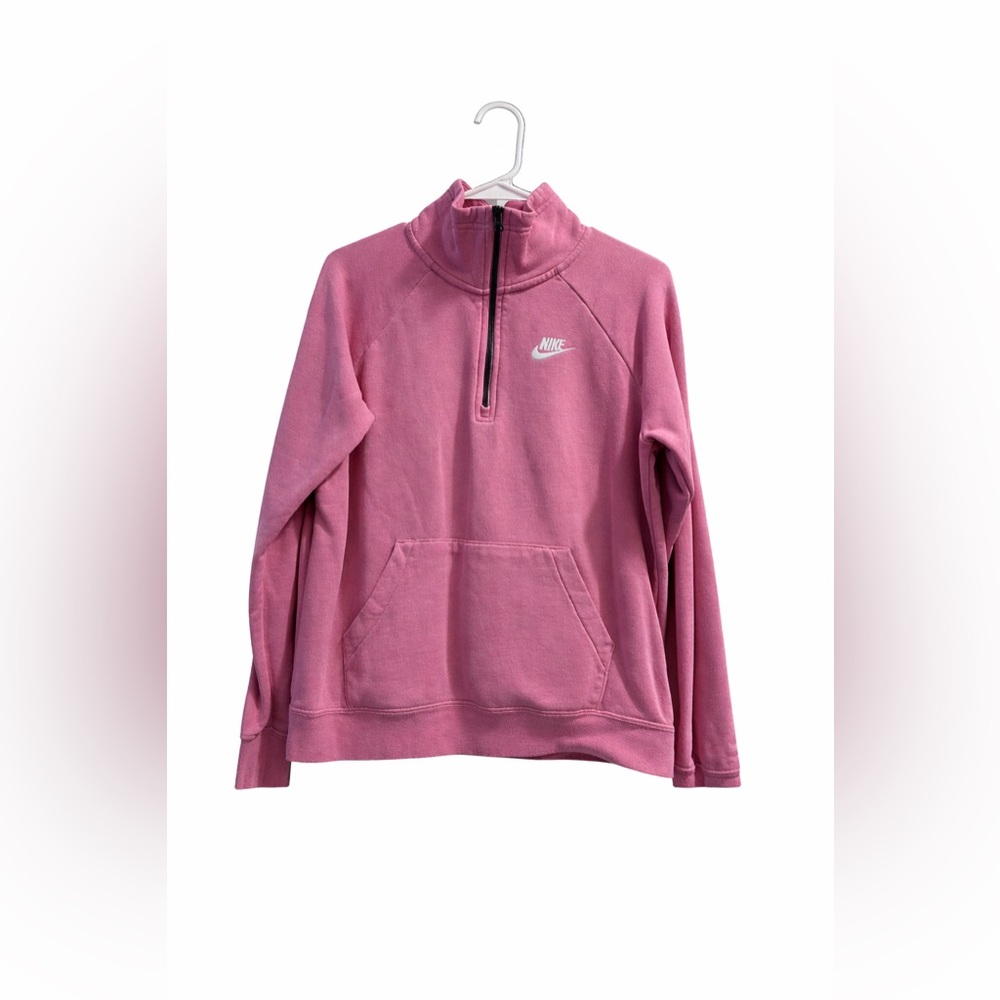 Nike Pink Half-Zip Sweatshirt